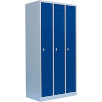 LÜLLMANN Spind enzianblau, lichtgrau 510131, 3 Schließfächer 88,5 x 50,0 x 180,0 cm LÜLLMANN Spind enzianblau, lichtgrau 510131, 3 Schließfächer 88,5 x 50,0 x 180,0 cm von LÜLLMANN