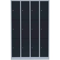 LÜLLMANN Schließfachschrank anthrazit, lichtgrau 520348, 12 Schließfächer 117,0 x 50,0 x 180,0 cm LÜLLMANN Schließfachschrank anthrazit, lichtgrau 520348, 12 Schließfächer 117,0 x 50,0 x 180,0 cm von LÜLLMANN