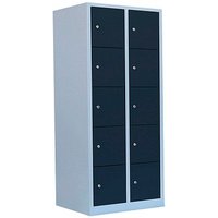 LÜLLMANN Schließfachschrank anthrazit, lichtgrau 523528, 10 Schließfächer 80,0 x 50,0 x 180,0 cm LÜLLMANN Schließfachschrank anthrazit, lichtgrau 523528, 10 Schließfächer 80,0 x 50,0 x 180,0 cm von LÜLLMANN