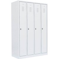 LÜLLMANN Spind signalweiß 510147, 4 Schließfächer 117,0 x 50,0 x 180,0 cm LÜLLMANN Spind signalweiß 510147, 4 Schließfächer 117,0 x 50,0 x 180,0 cm von LÜLLMANN