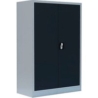 LÜLLMANN Stahlschrank 530328 anthrazit, lichtgrau 92,5 x 42,2 x 120,0 cm, aufgebaut von LÜLLMANN