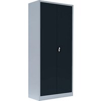 LÜLLMANN Stahlschrank 530338 anthrazit, lichtgrau 80,0 x 38,3 x 180,0 cm, aufgebaut von LÜLLMANN