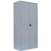 LÜLLMANN Stahlschrank 530350 lichtgrau 92,5 x 50,0 x 195,0 cm, aufgebaut von LÜLLMANN