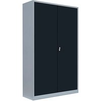 LÜLLMANN Stahlschrank 530378 anthrazit, lichtgrau 120,0 x 42,2 x 195,0 cm, aufgebaut von LÜLLMANN