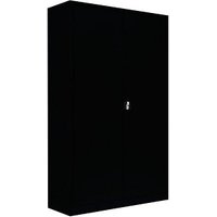 LÜLLMANN Stahlschrank 530379 tiefschwarz 120,0 x 42,2 x 195,0 cm, aufgebaut von LÜLLMANN