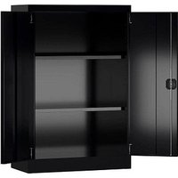 ClassiX Stahlschrank X-530299 tiefschwarz 80,0 x 38,0 x 120,0 cm, aufgebaut von ClassiX