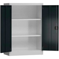 ClassiX Stahlschrank X-530328 anthrazit, lichtgrau 92,0 x 42,0 x 120,0 cm, aufgebaut von ClassiX