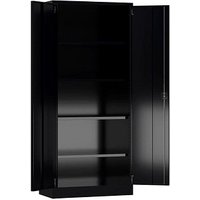 ClassiX Stahlschrank X-530339 tiefschwarz 80,0 x 38,0 x 180,0 cm, aufgebaut von ClassiX