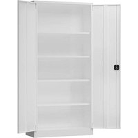 ClassiX Stahlschrank X-530357 signalweiß 92,0 x 50,0 x 194,5 cm, aufgebaut von ClassiX