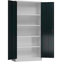 ClassiX Stahlschrank X-530358 anthrazit, lichtgrau 92,0 x 50,0 x 194,5 cm, aufgebaut von ClassiX