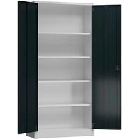 ClassiX Stahlschrank X-530368 anthrazit, lichtgrau 92,0 x 60,0 x 194,5 cm, aufgebaut von ClassiX