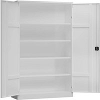 ClassiX Stahlschrank X-530387 signalweiß 120,0 x 60,0 x 194,5 cm, aufgebaut von ClassiX