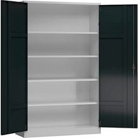 ClassiX Stahlschrank X-530388 anthrazit, lichtgrau 120,0 x 60,0 x 194,5 cm, aufgebaut von ClassiX