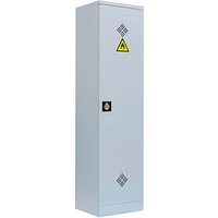 LÜLLMANN Umweltschrank 566240 lichtgrau 50,0 x 42,2 x 195,0 cm, aufgebaut von LÜLLMANN