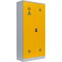 LÜLLMANN Umweltschrank 566256 rapsgelb, lichtgrau 91,6 x 42,2 x 195,0 cm, aufgebaut von LÜLLMANN