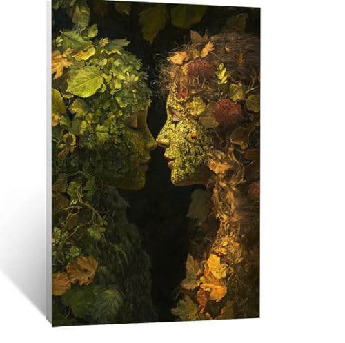 Abstrakt Malen Nach Zahlen Erwachsene, Malen nach Zahlen auf Leinwand mit Pinsel und Acrylfarben 110x80cm DIY Basteln Erwachsene Leinwand Bilder Kuss für Deko Wohnzimmer Geschenke für Frauen LSJ-3077 von LUESSJAO