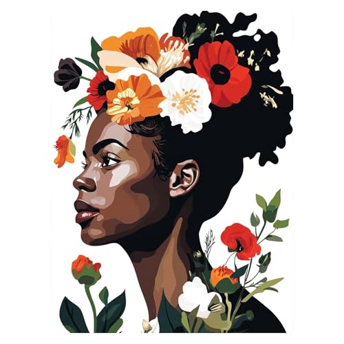 Afrikanische Frau Malen Nach Zahlen Erwachsene, Malen Nach Zahlen auf Leinwand mit Pinsel und Acrylfarben 40x30CM DIY Basteln Erwachsene Leinwand Bilder Blume Zimmer Deko Geschenke für Frauen LSJ-6449 Afrikanische Frau Malen Nach Zahlen Erwachsene, Malen Nach Zahlen auf Leinwand mit Pinsel und Acrylfarben 40x30CM DIY Basteln Erwachsene Leinwand Bilder Blume Zimmer Deko Geschenke für Frauen LSJ-6449 von LUESSJAO