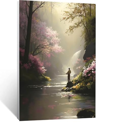 Angeln Diamond Painting Erwachsene, DIY Baum Diamond Painting Kinder Anfänger 5D Diamant Kunst Stickerei Kreuzstich Bilder Bastelset, als Deko Wohnzimmer, Geschenk für Frauen 30 x 40cm LSJ-2394 Angeln Diamond Painting Erwachsene, DIY Baum Diamond Painting Kinder Anfänger 5D Diamant Kunst Stickerei Kreuzstich Bilder Bastelset, als Deko Wohnzimmer, Geschenk für Frauen 30 x 40cm LSJ-2394 von LUESSJAO