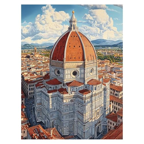 Basilius-Kathedrale Malen Nach Zahlen Erwachsene, Malen Nach Zahlen auf Leinwand mit Pinsel und Acrylfarben 135 x 100CM DIY Basteln Erwachsene Leinwand Bilder Stadt Zimmer Deko Geschenke LSJ-4620 von LUESSJAO