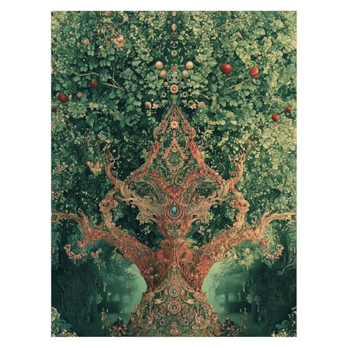 Baum Malen Nach Zahlen Erwachsene, Malen Nach Zahlen auf Leinwand mit Pinsel und Acrylfarben 135 x 100cm DIY Basteln Erwachsene Leinwand Bilder Abstrakt für Zimmer Deko Geschenke für Frauen LSJ-4564 von LUESSJAO