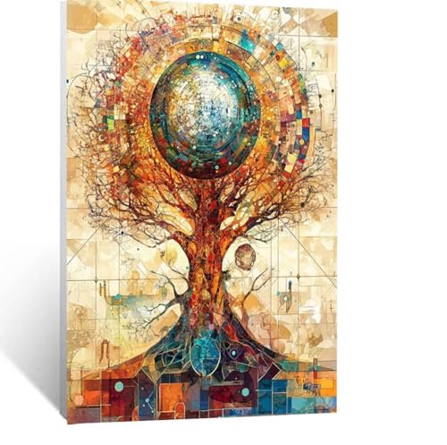 Baum des Lebens Malen Nach Zahlen Erwachsene, Malen nach Zahlen auf Leinwand mit Pinsel und Acrylfarben 50 x 70 CM DIY Basteln Erwachsene Leinwand Bilder Abstrakt für Wanddeko Wohnzimmer LSJ-5780 Baum des Lebens Malen Nach Zahlen Erwachsene, Malen nach Zahlen auf Leinwand mit Pinsel und Acrylfarben 50 x 70 CM DIY Basteln Erwachsene Leinwand Bilder Abstrakt für Wanddeko Wohnzimmer LSJ-5780 von LUESSJAO