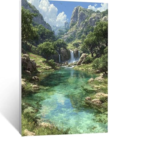 Berg Malen Nach Zahlen Erwachsene, Malen nach Zahlen auf Leinwand mit Pinsel und Acrylfarben 40 x 30 CM DIY Basteln Erwachsene Leinwand Bilder Landschaft für Wanddeko Wohnzimmer Geschenke LSJ-0255 Berg Malen Nach Zahlen Erwachsene, Malen nach Zahlen auf Leinwand mit Pinsel und Acrylfarben 40 x 30 CM DIY Basteln Erwachsene Leinwand Bilder Landschaft für Wanddeko Wohnzimmer Geschenke LSJ-0255 von LUESSJAO