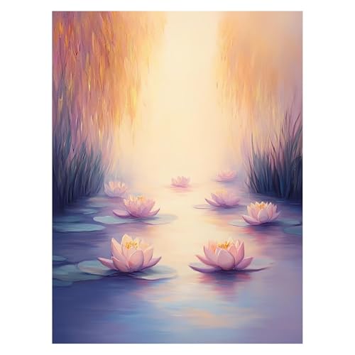Blume Malen Nach Zahlen Erwachsene, Malen Nach Zahlen auf Leinwand mit Pinsel und Acrylfarben 135x100 Cm DIY Basteln Erwachsene Leinwand Bilder Landschaft für Zimmer Deko Geschenke für Frauen LSJ-4368 von LUESSJAO