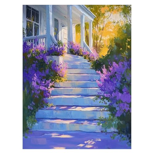 Blume Malen Nach Zahlen Erwachsene, Malen Nach Zahlen auf Leinwand mit Pinsel und Acrylfarben 95x70cm DIY Basteln Erwachsene Leinwand Bilder PflanZen für Deko Wohnzimmer Geschenke für Frauen LSJ-4549 von LUESSJAO
