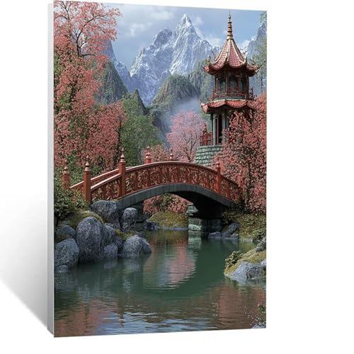 Diamond Painting Erwachsene, DIY Diamant Painting Bilder Garten, Vollbohrer Landschaft Diamant Malerei Malen Nach Zahlen Cross Stickerei Bastelset Erwachsene, für Home Deko Wohnzimmer 60 x 80 cm 3438 Diamond Painting Erwachsene, DIY Diamant Painting Bilder Garten, Vollbohrer Landschaft Diamant Malerei Malen Nach Zahlen Cross Stickerei Bastelset Erwachsene, für Home Deko Wohnzimmer 60 x 80 cm 3438 von LUESSJAO
