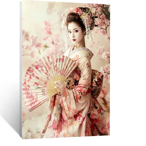 Diamond Painting Erwachsene, DIY Diamant Painting Bilder Geisha, Vollbohrer Japan Diamant Malerei Malen Nach Zahlen Cross Stickerei Bastelset Erwachsene, für Home Wand Deko Wohnzimmer 60x80cm LSJ2038 Diamond Painting Erwachsene, DIY Diamant Painting Bilder Geisha, Vollbohrer Japan Diamant Malerei Malen Nach Zahlen Cross Stickerei Bastelset Erwachsene, für Home Wand Deko Wohnzimmer 60x80cm LSJ2038 von LUESSJAO