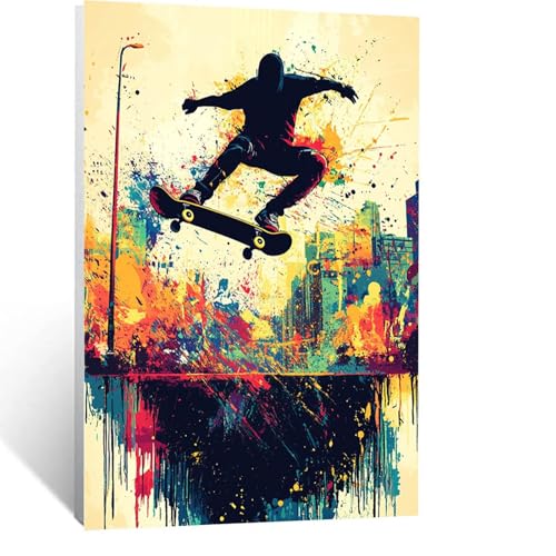Diamond Painting Erwachsene, DIY Diamant Painting Bilder Stadt, Vollbohrer Skateboard Diamant Malerei Malen Nach Zahlen Cross Stickerei Bastelset Erwachsene, für Home Deko Wohnzimmer 30 x 40 cm 1344 Diamond Painting Erwachsene, DIY Diamant Painting Bilder Stadt, Vollbohrer Skateboard Diamant Malerei Malen Nach Zahlen Cross Stickerei Bastelset Erwachsene, für Home Deko Wohnzimmer 30 x 40 cm 1344 von LUESSJAO