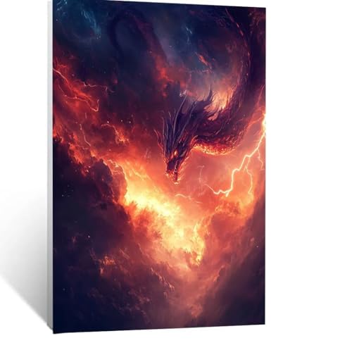 Drachen Malen Nach Zahlen Erwachsene, Malen nach Zahlen auf Leinwand mit Pinsel und Acrylfarben 100x150CM DIY Basteln Erwachsene Leinwand Bilder Fantasie für Wanddeko Wohnzimmer Geschenke LSJ-0902 Drachen Malen Nach Zahlen Erwachsene, Malen nach Zahlen auf Leinwand mit Pinsel und Acrylfarben 100x150CM DIY Basteln Erwachsene Leinwand Bilder Fantasie für Wanddeko Wohnzimmer Geschenke LSJ-0902 von LUESSJAO