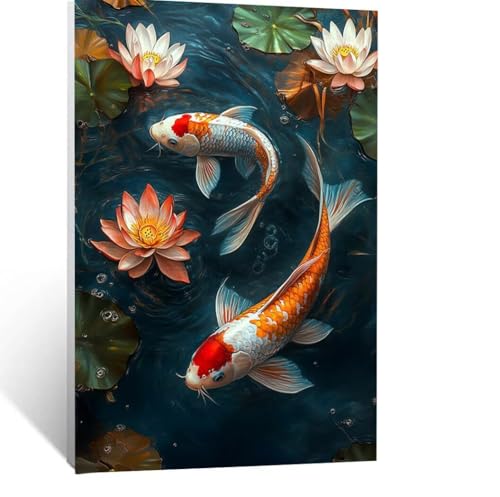 Fisch Malen Nach Zahlen Erwachsene, Malen nach Zahlen auf Leinwand mit Pinsel und Acrylfarben 30 x 40 CM DIY Basteln Erwachsene Leinwand Bilder Blume für Deko Wohnzimmer Geschenke für Frauen LSJ-7493 Fisch Malen Nach Zahlen Erwachsene, Malen nach Zahlen auf Leinwand mit Pinsel und Acrylfarben 30 x 40 CM DIY Basteln Erwachsene Leinwand Bilder Blume für Deko Wohnzimmer Geschenke für Frauen LSJ-7493 von LUESSJAO