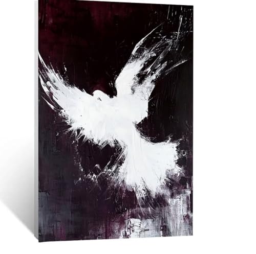 Flügel Malen Nach Zahlen Erwachsene, Malen nach Zahlen auf Leinwand mit Pinsel und Acrylfarben 40 x 30 cm DIY Basteln Erwachsene Leinwand Bilder Abstrakt für Wanddeko Wohnzimmer Geschenke LSJ-2103 von LUESSJAO