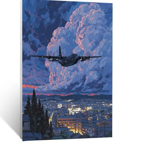 Flugzeug Malen Nach Zahlen Erwachsene, Malen nach Zahlen auf Leinwand mit Pinsel und Acrylfarben 50 x 35 CM DIY Basteln Erwachsene Leinwand Bilder Stadt für Wanddeko Wohnzimmer Geschenke LSJ-7406 Flugzeug Malen Nach Zahlen Erwachsene, Malen nach Zahlen auf Leinwand mit Pinsel und Acrylfarben 50 x 35 CM DIY Basteln Erwachsene Leinwand Bilder Stadt für Wanddeko Wohnzimmer Geschenke LSJ-7406 von LUESSJAO