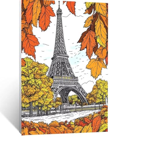 Herbst Malen Nach Zahlen Erwachsene, Malen nach Zahlen auf Leinwand mit Pinsel und Acrylfarben 70 x 95cm DIY Basteln Erwachsene Leinwand Bilder Eiffelturm für Wanddeko Wohnzimmer Geschenke LSJ-5452 Herbst Malen Nach Zahlen Erwachsene, Malen nach Zahlen auf Leinwand mit Pinsel und Acrylfarben 70 x 95cm DIY Basteln Erwachsene Leinwand Bilder Eiffelturm für Wanddeko Wohnzimmer Geschenke LSJ-5452 von LUESSJAO