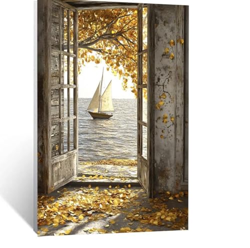 Herbst Malen Nach Zahlen Erwachsene, Malen nach Zahlen auf Leinwand mit Pinsel und Acrylfarben 70x50CM DIY Basteln Erwachsene Leinwand Bilder Meerblick für Wanddeko Wohnzimmer Geschenke LSJ-5428 Herbst Malen Nach Zahlen Erwachsene, Malen nach Zahlen auf Leinwand mit Pinsel und Acrylfarben 70x50CM DIY Basteln Erwachsene Leinwand Bilder Meerblick für Wanddeko Wohnzimmer Geschenke LSJ-5428 von LUESSJAO