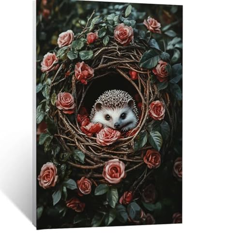 Igel Malen Nach Zahlen Erwachsene, Malen nach Zahlen auf Leinwand mit Pinsel und Acrylfarben 40x30cm DIY Basteln Erwachsene Leinwand Bilder Blume für Wanddeko Wohnzimmer Geschenke für Frauen LSJ-1069 Igel Malen Nach Zahlen Erwachsene, Malen nach Zahlen auf Leinwand mit Pinsel und Acrylfarben 40x30cm DIY Basteln Erwachsene Leinwand Bilder Blume für Wanddeko Wohnzimmer Geschenke für Frauen LSJ-1069 von LUESSJAO