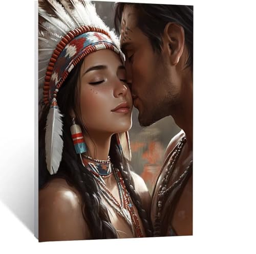 Indianer Malen Nach Zahlen Erwachsene, Malen nach Zahlen auf Leinwand mit Pinsel und Acrylfarben 150 x 100 cm DIY Basteln Erwachsene Leinwand Bilder Paar für Wanddeko Wohnzimmer Geschenke LSJ-0682 Indianer Malen Nach Zahlen Erwachsene, Malen nach Zahlen auf Leinwand mit Pinsel und Acrylfarben 150 x 100 cm DIY Basteln Erwachsene Leinwand Bilder Paar für Wanddeko Wohnzimmer Geschenke LSJ-0682 von LUESSJAO