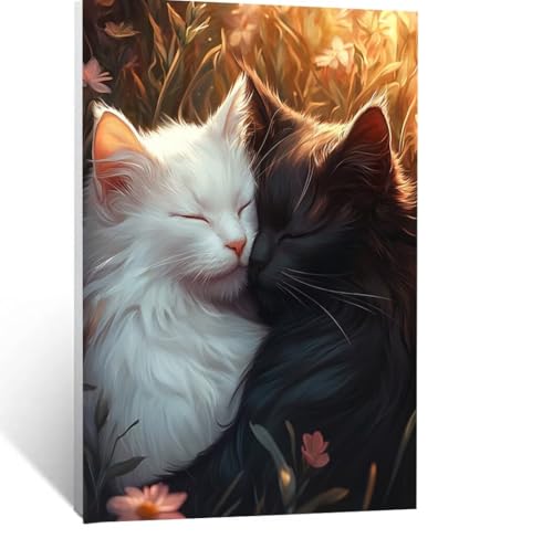 Katze Malen Nach Zahlen Erwachsene, Malen nach Zahlen auf Leinwand mit Pinsel und Acrylfarben 40 x 30cm DIY Basteln Erwachsene Leinwand Bilder Tier für Wanddeko Wohnzimmer Geschenke für Frauen LSJ7515 Katze Malen Nach Zahlen Erwachsene, Malen nach Zahlen auf Leinwand mit Pinsel und Acrylfarben 40 x 30cm DIY Basteln Erwachsene Leinwand Bilder Tier für Wanddeko Wohnzimmer Geschenke für Frauen LSJ7515 von LUESSJAO