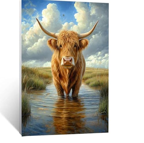 Landschaft Malen Nach Zahlen Erwachsene, Malen nach Zahlen auf Leinwand mit Pinsel und Acrylfarben 30x40 cm DIY Basteln Erwachsene Leinwand Bilder Ochse für Wanddeko Wohnzimmer Geschenke LSJ-7317 Landschaft Malen Nach Zahlen Erwachsene, Malen nach Zahlen auf Leinwand mit Pinsel und Acrylfarben 30x40 cm DIY Basteln Erwachsene Leinwand Bilder Ochse für Wanddeko Wohnzimmer Geschenke LSJ-7317 von LUESSJAO
