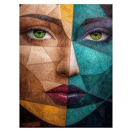 Malen Nach Zahlen Erwachsene Abstrakt Malen Nach Zahlen Kinder Kunst mit Pinsel und Wasserdicht Leinwand Acrylfarben Set, Diy Set Erwachsene Bilder 50 x 70 cm Zimmer Deko Geschenke für Frauen LSJ-6136 von LUESSJAO