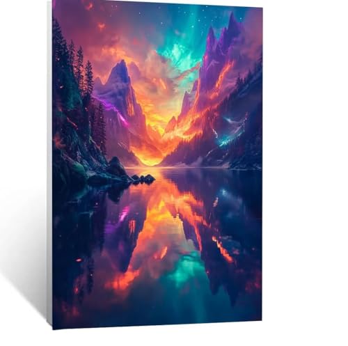 Malen Nach Zahlen Erwachsene Aurora Malen Nach Zahlen Kinder Verträumt mit Pinsel und Wasserdicht Leinwand Acrylfarben Set, Diy Set Erwachsene Bilder 40 x 30cm für Zimmer Deko Geschenke LSJ-3940 Malen Nach Zahlen Erwachsene Aurora Malen Nach Zahlen Kinder Verträumt mit Pinsel und Wasserdicht Leinwand Acrylfarben Set, Diy Set Erwachsene Bilder 40 x 30cm für Zimmer Deko Geschenke LSJ-3940 von LUESSJAO