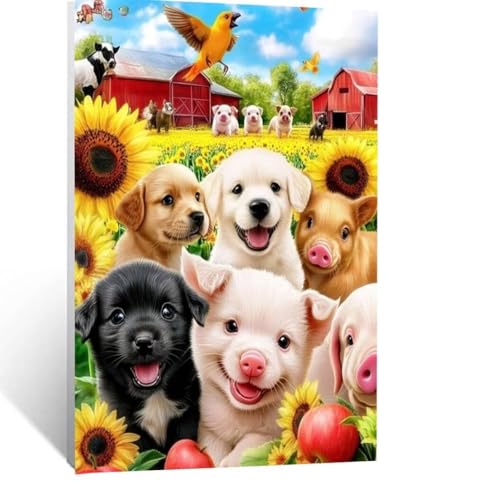 Malen Nach Zahlen Erwachsene Bauernhof Malen Nach Zahlen Kinder Tier mit Pinsel und Wasserdicht Leinwand Acrylfarben Set, Diy Set Erwachsene Bilder 120 x 90 CM für Zimmer Deko Geschenke LSJ-1263 Malen Nach Zahlen Erwachsene Bauernhof Malen Nach Zahlen Kinder Tier mit Pinsel und Wasserdicht Leinwand Acrylfarben Set, Diy Set Erwachsene Bilder 120 x 90 CM für Zimmer Deko Geschenke LSJ-1263 von LUESSJAO