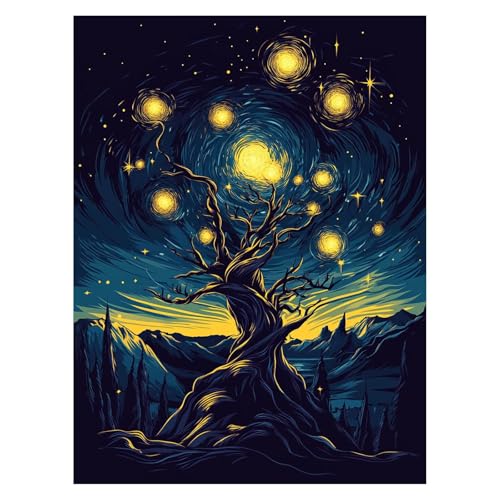 Malen Nach Zahlen Erwachsene Baum Malen Nach Zahlen Kinder Traum mit Pinsel und Wasserdicht Leinwand Acrylfarben Set, Diy Set Erwachsene Bilder 60x80 cm für Deko Wohnzimmer und Geschenke LSJ-6986 Malen Nach Zahlen Erwachsene Baum Malen Nach Zahlen Kinder Traum mit Pinsel und Wasserdicht Leinwand Acrylfarben Set, Diy Set Erwachsene Bilder 60x80 cm für Deko Wohnzimmer und Geschenke LSJ-6986 von LUESSJAO