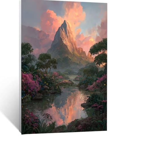 Malen Nach Zahlen Erwachsene Berg Malen Nach Zahlen Kinder Landschaft mit Pinsel und Wasserdicht Leinwand Acrylfarben Set, Diy Set Erwachsene Bilder 120 x 90 CM für Zimmer Deko Geschenke LSJ-6983 Malen Nach Zahlen Erwachsene Berg Malen Nach Zahlen Kinder Landschaft mit Pinsel und Wasserdicht Leinwand Acrylfarben Set, Diy Set Erwachsene Bilder 120 x 90 CM für Zimmer Deko Geschenke LSJ-6983 von LUESSJAO