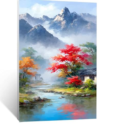 Malen Nach Zahlen Erwachsene Berg Malen Nach Zahlen Kinder Landschaft mit Pinsel und Wasserdicht Leinwand Acrylfarben Set, Diy Set Erwachsene Bilder 135 x 100 CM für Zimmer Deko Geschenke LSJ-7270 Malen Nach Zahlen Erwachsene Berg Malen Nach Zahlen Kinder Landschaft mit Pinsel und Wasserdicht Leinwand Acrylfarben Set, Diy Set Erwachsene Bilder 135 x 100 CM für Zimmer Deko Geschenke LSJ-7270 von LUESSJAO