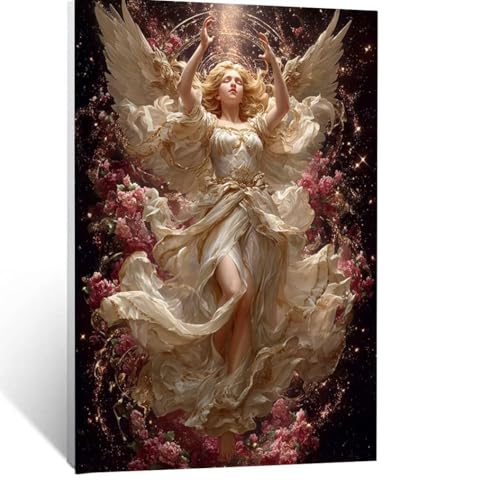 Malen Nach Zahlen Erwachsene Blume Malen Nach Zahlen Kinder Engel mit Pinsel und Wasserdicht Leinwand Acrylfarben Set, Diy Set Erwachsene Bilder 135x100cm für Zimmer Deko Geschenke für Frauen LSJ-0648 Malen Nach Zahlen Erwachsene Blume Malen Nach Zahlen Kinder Engel mit Pinsel und Wasserdicht Leinwand Acrylfarben Set, Diy Set Erwachsene Bilder 135x100cm für Zimmer Deko Geschenke für Frauen LSJ-0648 von LUESSJAO