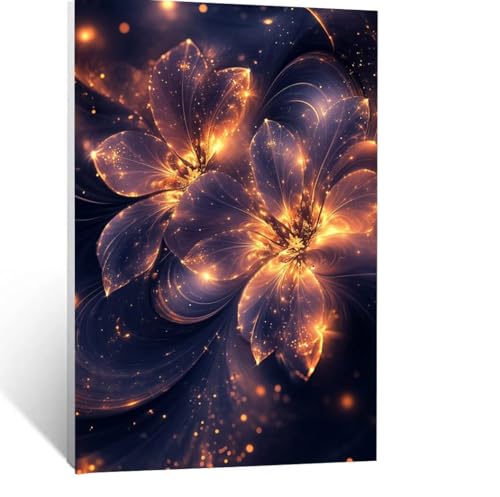 Malen Nach Zahlen Erwachsene Blume Malen Nach Zahlen Kinder Landschaft mit Pinsel und Wasserdicht Leinwand Acrylfarben Set, Diy Set Erwachsene Bilder 135 x 100 CM für Zimmer Deko Geschenke LSJ-4124 von LUESSJAO