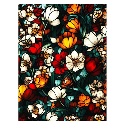 Malen Nach Zahlen Erwachsene Blume Malen Nach Zahlen Kinder PflanZen mit Pinsel und Wasserdicht Leinwand Acrylfarben Set, Diy Set Erwachsene Bilder 30x40 Cm für Deko Wohnzimmer Geschenke LSJ-6986 von LUESSJAO